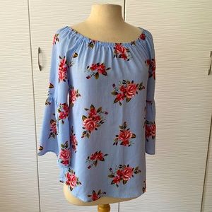 Off-shoulder summer blouse